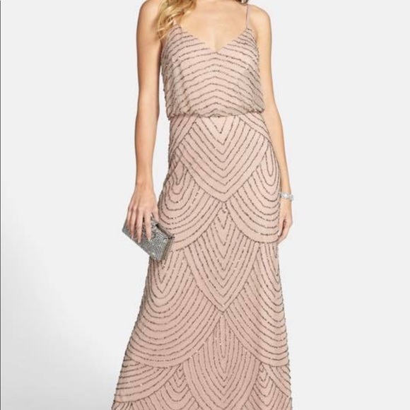 Adrianna Papell Dresses & Skirts - Adrianna Papell Art Deco Blouson Beaded Gown